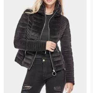 Guess velour puffer jacket
